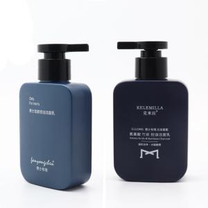 Quality Square Flat Plastic Empty Lotion Pump Bottles 150ml Shampoo Container 1-3mm Thick wholesale