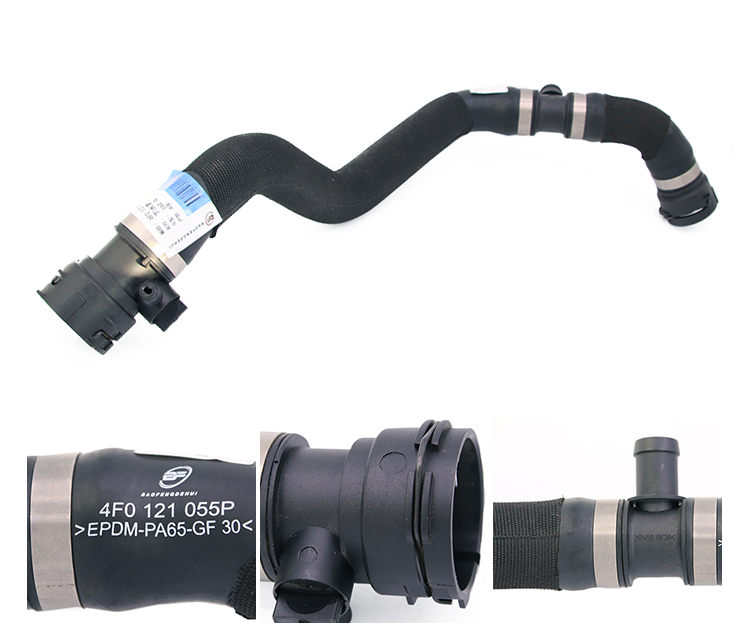 Auto Lower Radiator Hose 4F0121055F 2 Inch Flexible Radiator Hose For Audi A6 S6