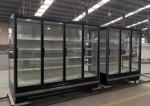 3.75M Vertical Remote Multideck Fridge , Commercial Glass Door Refrigerator