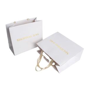 Quality Small Recycled Shopping Bags Gift Paper Bags With Business Name For Jewelry Packaging wholesale