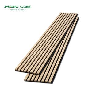 Quality Wooden MDF Slat Wall Panels Flame Resistant Acoustic Aku Panel wholesale