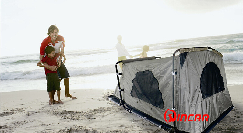 260G canvas 4 x 4 ground camping tent 1-2 person tent from Ningbo Wincar