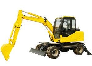 Quality Hydraulic Wheel Loader Excavator for Rural Reconstruction / City Greening / Mining Use Ditches wholesale