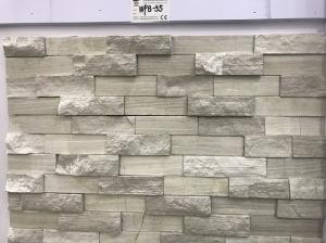 Quality Wooden Veins Cultured Marble Stone Veneer Rock Face 60*15 3D Looking wholesale