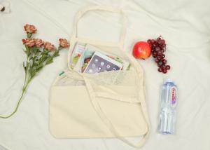 Quality Women Use Cotton Mesh Bag , Durable 40*45cm Cotton Net Bag With Sewn Label wholesale