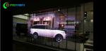 Glass P8 P12 Transparent LED Curtain Display in Shopping Plaza Magic 1024X768mm