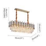 Creative Led Chandelier For Live Room Luxury Crystal Lamp gold light fixtures(WH
