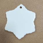 3'' Sublimation Ceramic Blanks Christmas Ceramic Pendant For Sublimation