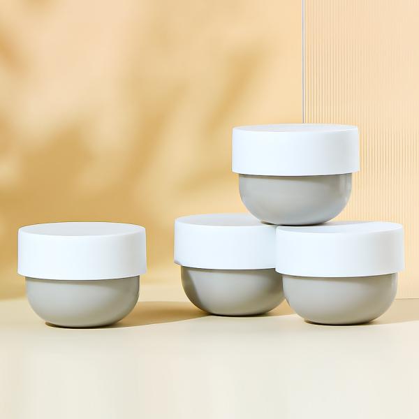Diamond Knurling Surface Finishing Cosmetic Cream Jar Eco-Appeals and Material