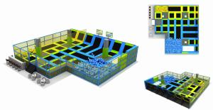 Quality 258M2 Chinese Manufacturers Guaranteed Quality Best Selling Trampoline Park Best Selling Trampoline Park wholesale