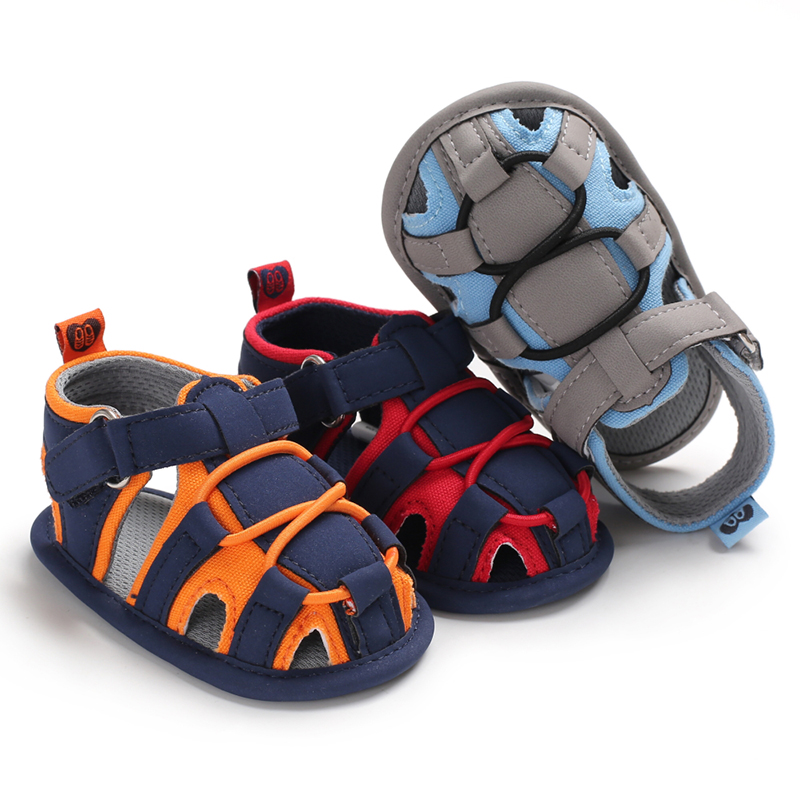 New style Cotton fabric Soft sole Outdoor barefoot cool toddler boy baby sandals