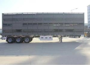 Quality 40t Customizable Fence Truck Trailers Pig/Cattle/Cow Carrier Trailer With Roof Vents wholesale