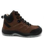 Heavy Duty Steel Toe Work Boots Brown Pu Leather Boots Industrial