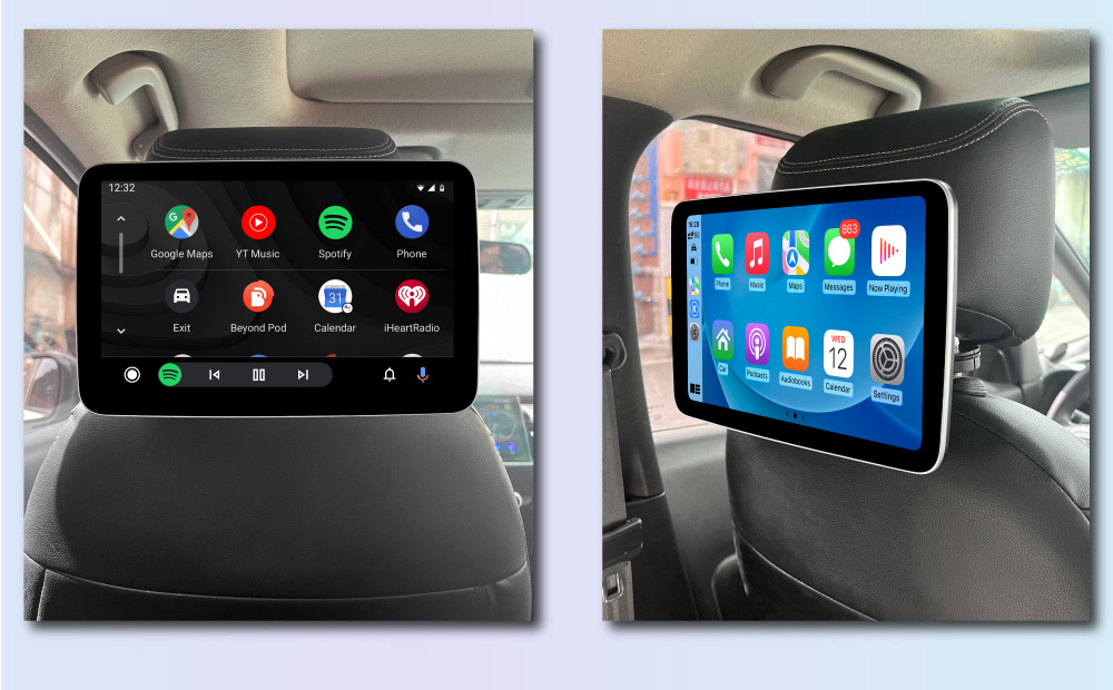 IPS Android Tablet Touch Screen Car Rear Seat Player Online Video Play Store AUX Port