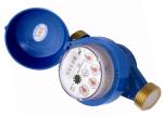 DN15 Cast Iron Single Jet Dry Dial Water Meter , Cold Water Meter Free Rotating
