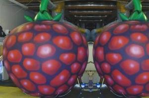 Quality lovely stawberry inflatable helium balloon wholesale