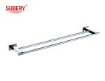 Wall Mounted Stainless Steel Bathroom Wall Mounted Towel Bar Rack Single Brushed
