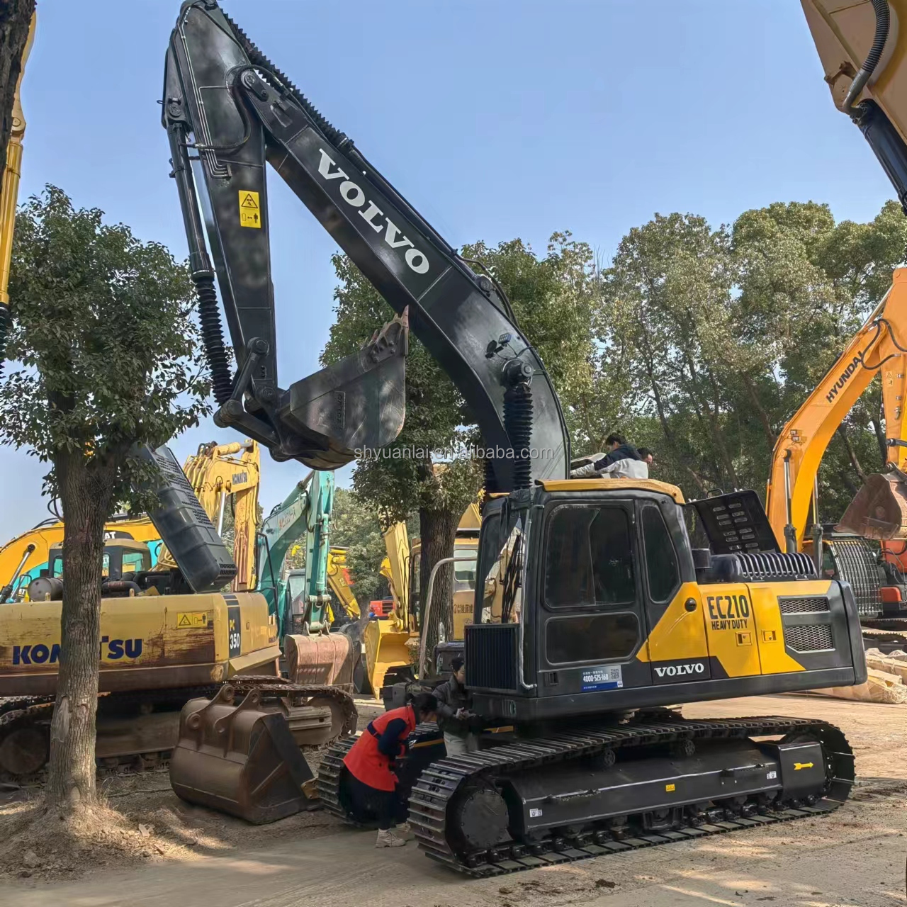Volvo 210 Hydraulic Excavator 21000KG Machine Weight And 107KW Power