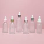 30ml 50ml 100ml Pink Cosmetic Dropper Bottle Hair Oil Dropper Bottle BPA Free