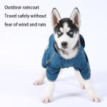 Pet Rain Coat Outdoor Customized Travel Adjustable S-XXL Waterprrof