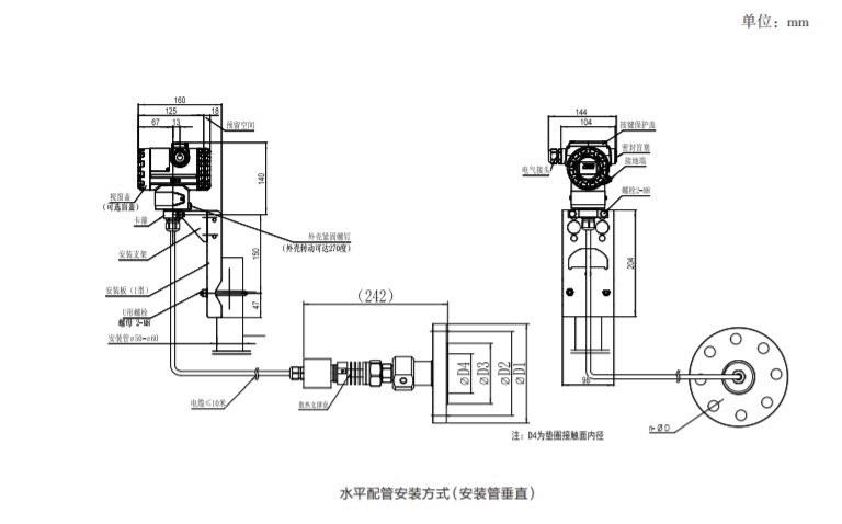 PDS879 Ultra High Temperature Pressure Transmitter Measure Within 700℃ Photothermal Molten Salt