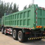12.00R20 Tyre Type HOWO 8x4 Euro 2 375HP Left Drive Heavy Dump Truck with 7.6*2