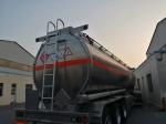 Stainless Steel 42000 Liter Diesel Tank Trailer 3 Axles