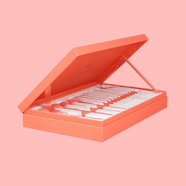 Cardboard Paper Makeup Cosmetics Gift Box Pink Biodegradable Custom Paper