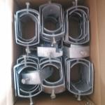 1 1 4" 3 8" 3 4" Metal Conduit Clamps With PVC Sleeve One Piece Cable