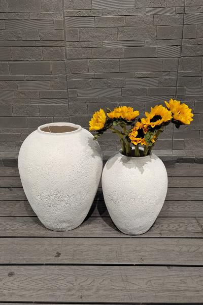 Indoor Decoration Essential Fiberclay Planter For Charcoal Oven / Warmer Camping