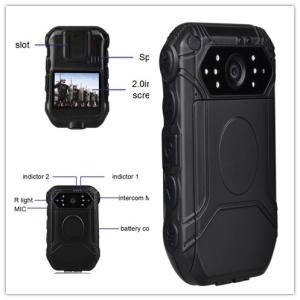 Quality Portable Police Wearing Body Cameras Ambarella A7 2 Inch TFT LCD Color Display wholesale