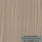 Traffic PVC Decorative Film 0.25 - 0.60mm Thickness Wooden Grain