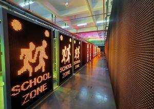 Quality Solar Powered 510 DIP LED Traffic Signs Luminous Safety Signage wholesale