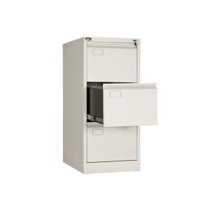 China Metal Fireproof Office Equipment Steel Drawer Filing Cabinet 3 Layer on sale