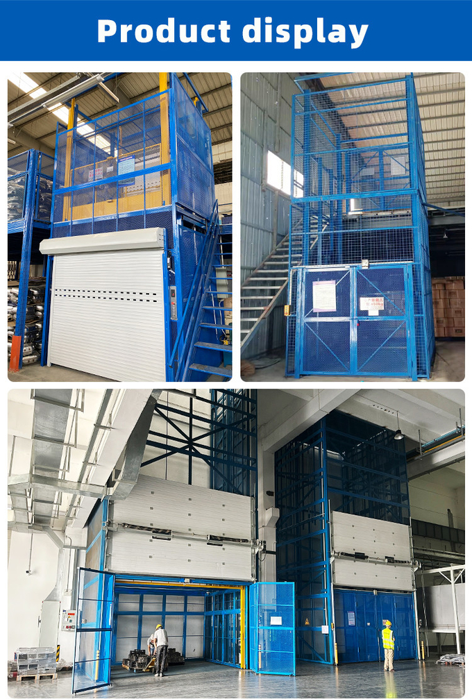 Safety And Efficiency Indoor Perforated Metal Protection Net Guardrail Hydraulic Elevator 3