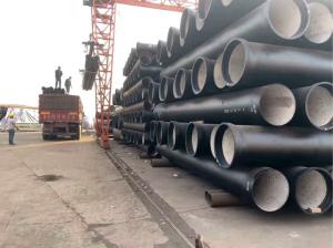 Quality K789 C253040 Class Ductile Iron Pipe Cement Lined BSEN598 BSEN545 6M 5.7M wholesale