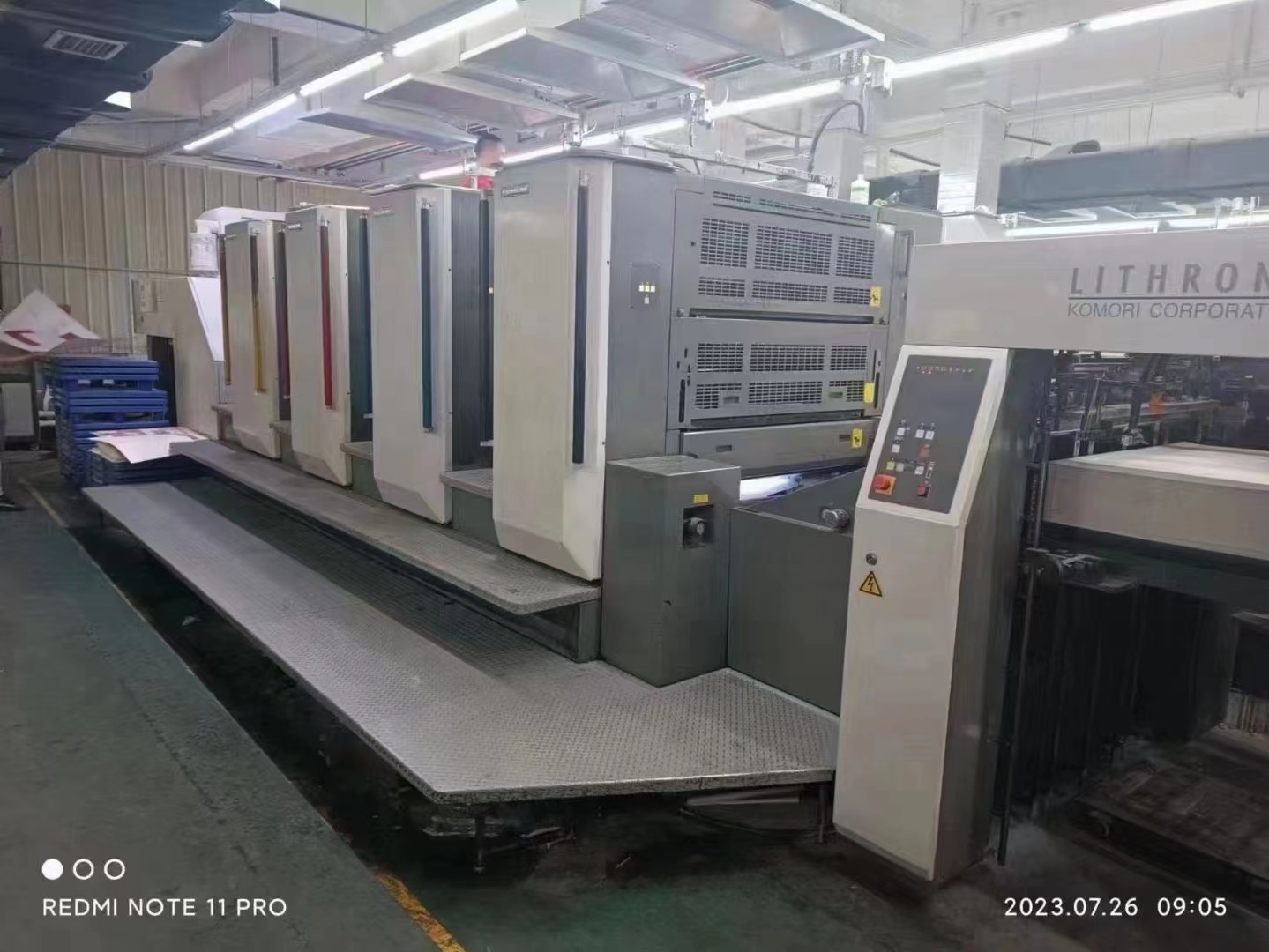 Flatbed Printer Plate Type Used Four Colour Offset Printing Machine 220000 KG With Accuracy