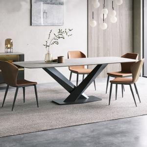 Quality Wholesale Stylish Stainless Steel Dining Tables With Marble Surfaces wholesale