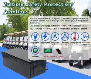 Quality Lightweight Lithium LiFePo4 Battery , 48V 100Ah 105Ah Electric Golf Cart Batteries wholesale