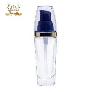 Quality Clear OEM Liquid Foundation Bottles Cosmetic Glass Packaging wholesale