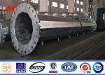 Philippines NGCP Standard Galvanized Steel Pole , Power Distribution Pole