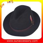 8141088 Sun Accessory customized winner fashion 100% Australia wool felt fedora
