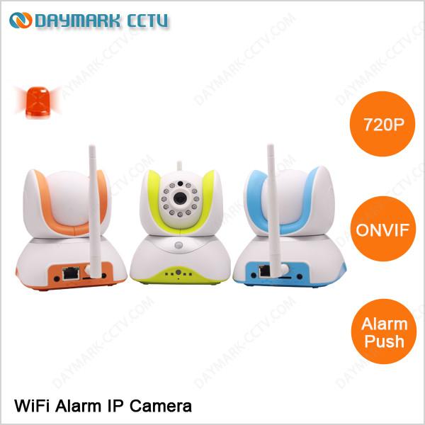 720p built-in PIR sensors alarm push wireless ip camera review on smartphone