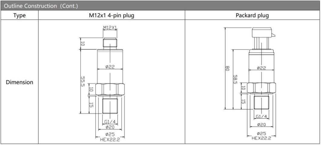 OEM High Accuracy Bp156 Pressure Transmitter for Air Compressors and Refrigeration Equipment