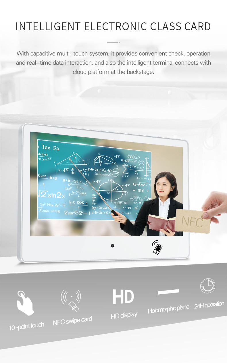 Card Swiping Card Smart Education Interactive Whiteboard For Online Teaching