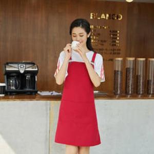 Quality Factory export trade assurance multi-colors custom logo high quality kitchen aprons long bib apron wholesale