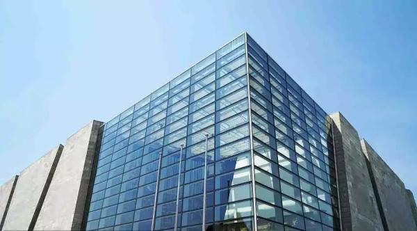 Modern Metal Curtain Wall Rectangular Shape Weatherproof Powder Coating Curtain