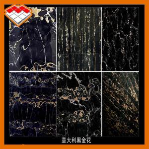 Quality Athens Portoro Brown Marble Stone Slab Big Size Tiles Customized Size For Wall wholesale