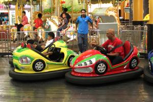 Quality Safe Colorful Kiddie Bumper Cars Artificial Leather Seat Strong Shell wholesale