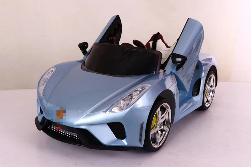 Unisex Children 12v Electric Car with Remote Control Double Drive Music and Swing Function